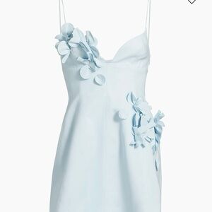 Acler Light Blue Bilston Mini Dress